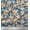 Medium Blue, variant on Soimoi Blue Cotton Duck Fabric Autumn Leaves Print Fabric by the Yard 44 Inch Wide