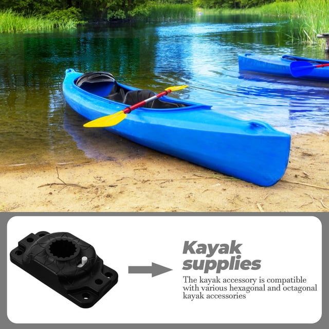Minkissy Accesorio Base Para Montaje De Palas Y Cañas En Kayak Con Instalación Rápida Y Material Durable