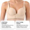 thumbnail image 4 of Venzia Balconette Bra for Women, Push Up Padded Underwire Low Cut T-Shirt Bra | Shape Curve, Push up, Seamless T-Shirt Cups, Side Support, Natural Lift, Back Smoothing, Soft Stretch, 4 of 5