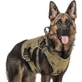 thumbnail image 2 of Arnés táctico para perros grandes, arnés para perros resistente con asa, chaleco para perros sin tirones, chaleco para perros de raza grande, arnés militar ajustable para perros para entrenar, cazar,, 2 of 4