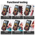 thumbnail image 3 of ANENG ANENG SZ305 Portable Digital Multimeter - High Precision 1999 Count Display for Voltage, Current, Resistance, Capacitance, Frequency, Diode, hFE Testing - Black (Batteries Not Included), 3 of 7