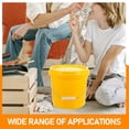 thumbnail image 5 of TABLZONE Yellow Plastic Storage Bucket with Leakproof Lid, Handle for Household Cleaning, Organizing and Storage Solutions, 5 of 8