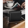 thumbnail image 2 of Billetera Artpaxy para hombre, piel auténtica, con bloqueo RFID, doble, 2 of 7