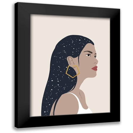 Warren, Annie 12x14 Black Modern Framed Museum Art Print Titled - Heavenly Hair II