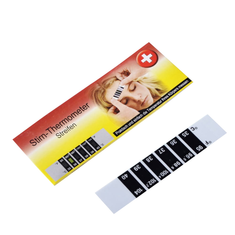 COUTEXYI Baby Forehead Thermometer Strips, Cartoon Sticker Thermometers