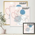 thumbnail image 4 of Designart 'Butterfly With One Line Drawing On Cubism Shapes I' Modern Framed Canvas Wall Art Print, 4 of 5