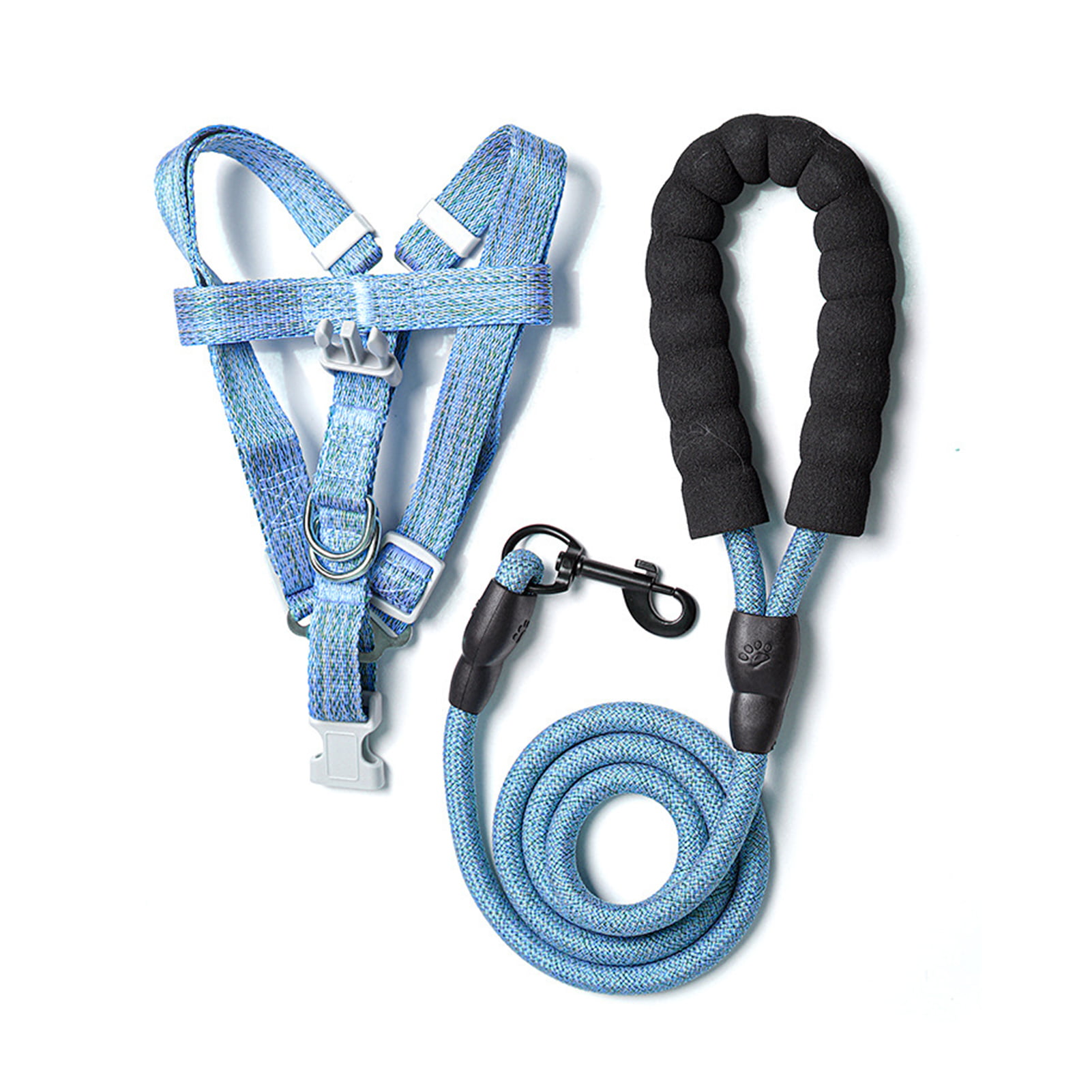 2Pcs/Set Dog Harness and Leash Set Harness and Leash Set Adjustable  Escape-Proof Harness and Leash Set for Small Medium Dodgs and Cats 