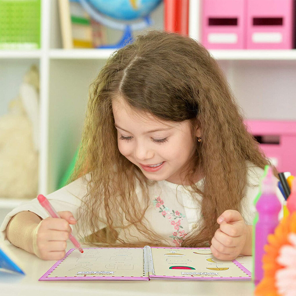 Writing Copybook Kids Handwriting Practice Book Children Reusable