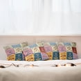 thumbnail image 3 of Ambesonne Saying Throw Pillow Cover 4 Pack, Positive Vibes Theme Words, 20", Yellow and Pink, 3 of 6