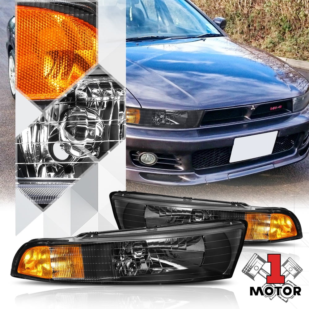 Black Housing Headlight Amber Turn Signal Reflector for 9903