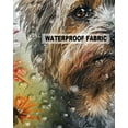 thumbnail image 5 of Pack of 2 Outdoor Pillow Covers, A Dog Play Among The Flowers Butterfly Watercolor Waterproof Square Throw Pillowcase Cushion Decorative Pillow Covers for Couch Patio Tent, 24x24 in, 5 of 6