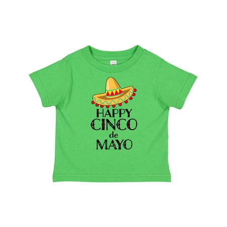 

Inktastic Happy Cinco de Mayo-sombrero Gift Toddler Boy or Toddler Girl T-Shirt