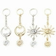 thumbnail image 3 of Delicate Sun/Moon Bag Charm Versatile Key Holder Decorative Accessory Trendy Bag Pendant Metal Material for Daily Party, 3 of 11