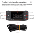 thumbnail image 3 of Digital Temperature Controller 220V Cool Heat Switch Refrigerator Refrigeration Defrost Thermostat Sensor(EK-3010), 3 of 7