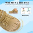 thumbnail image 2 of Zapatillas anchas y descalzas para niños pequeños, talla 8, color marrón, 2 of 7