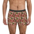 thumbnail image 1 of Balery Red Houses Calzoncillos bóxer para hombre, ropa interior de algodón suave y transpirable con cinturilla de nailon-X-Large, 1 of 5