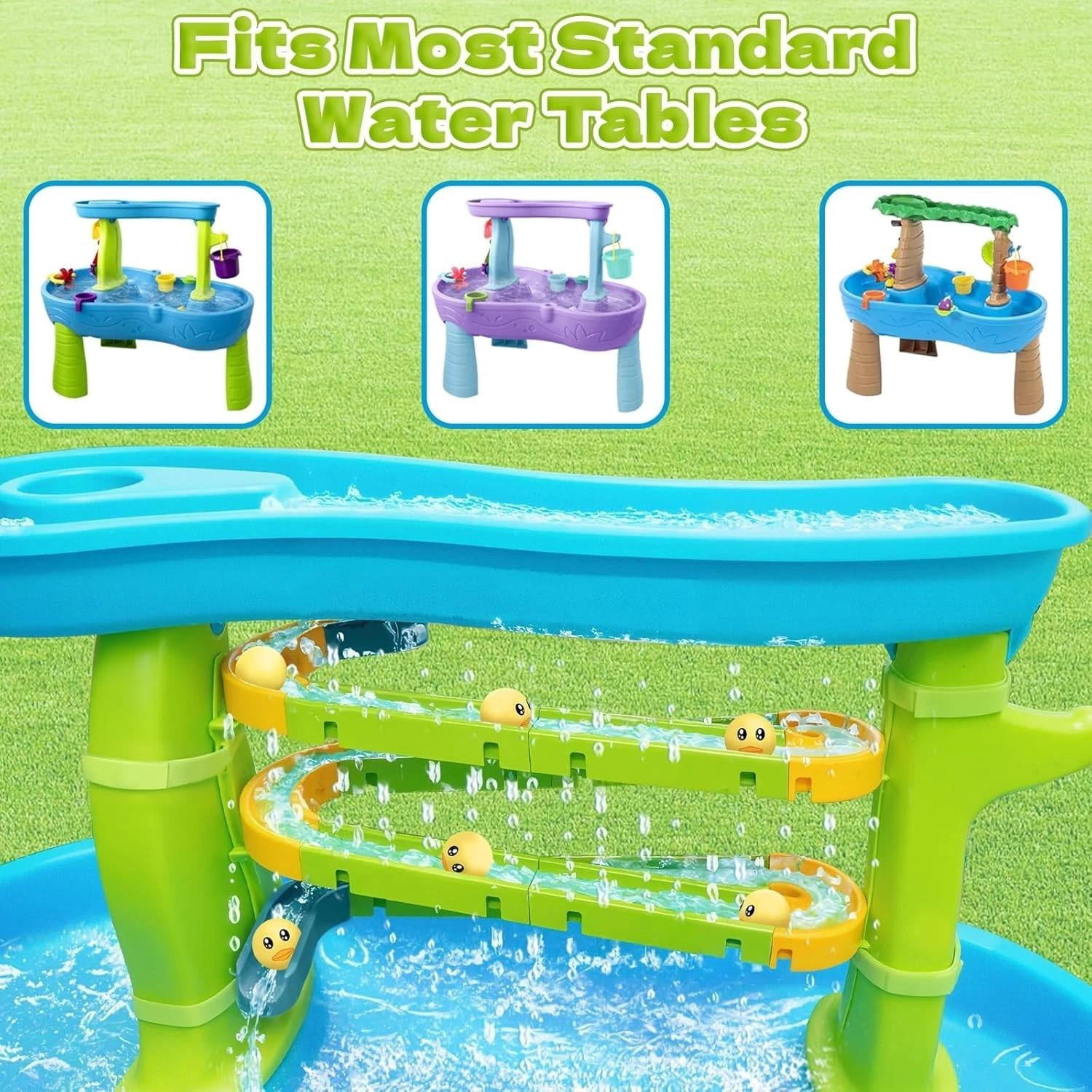 Water Slide Toys for Step2 Rain Showers Water Table Accessories, Quick-Instal...