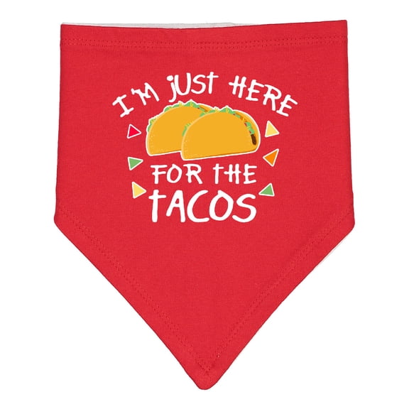 Inktastic I'm Just Here for the Tacos Cinco De Mayo Baby Bandana Bib