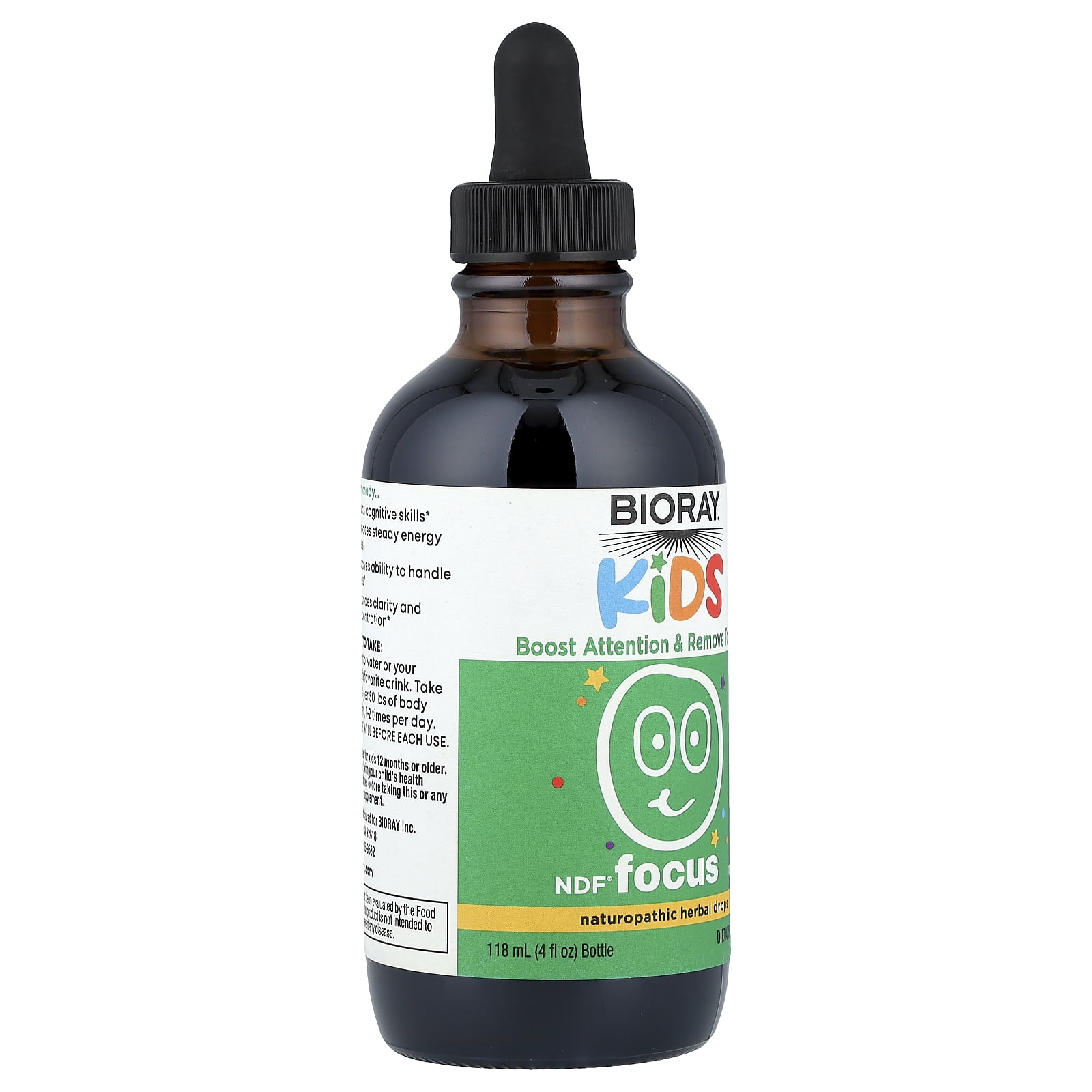 Bioray Kids, NDF® Focus, Citrus, 4 fl oz (118 ml)