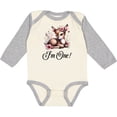 thumbnail image 3 of Inktastic 1st Birthday Cottagecore Baby Girl Deer Girls Long Sleeve Baby Bodysuit, 3 of 5