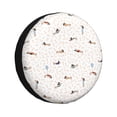 thumbnail image 1 of Balery Dachshund Dog Puppy Cubiertas para Neumáticos - Protector Resistente para Neumáticos de Camioneta, SUV, Remolque, Camper y RV-17 inch, 1 of 6