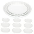 thumbnail image 4 of COOPHYA 12Pcs White Round Nursery Pot Tray for Indoor and Outdoor Gardening 24x24in, 4 of 8