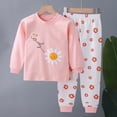 thumbnail image 2 of SPMGOYV Baby Girl Fall Clothes Long Sleeve Graphic Tops + Pants Set Toddler Winter Outfits 2Pcs,3-6 M, 2 of 4