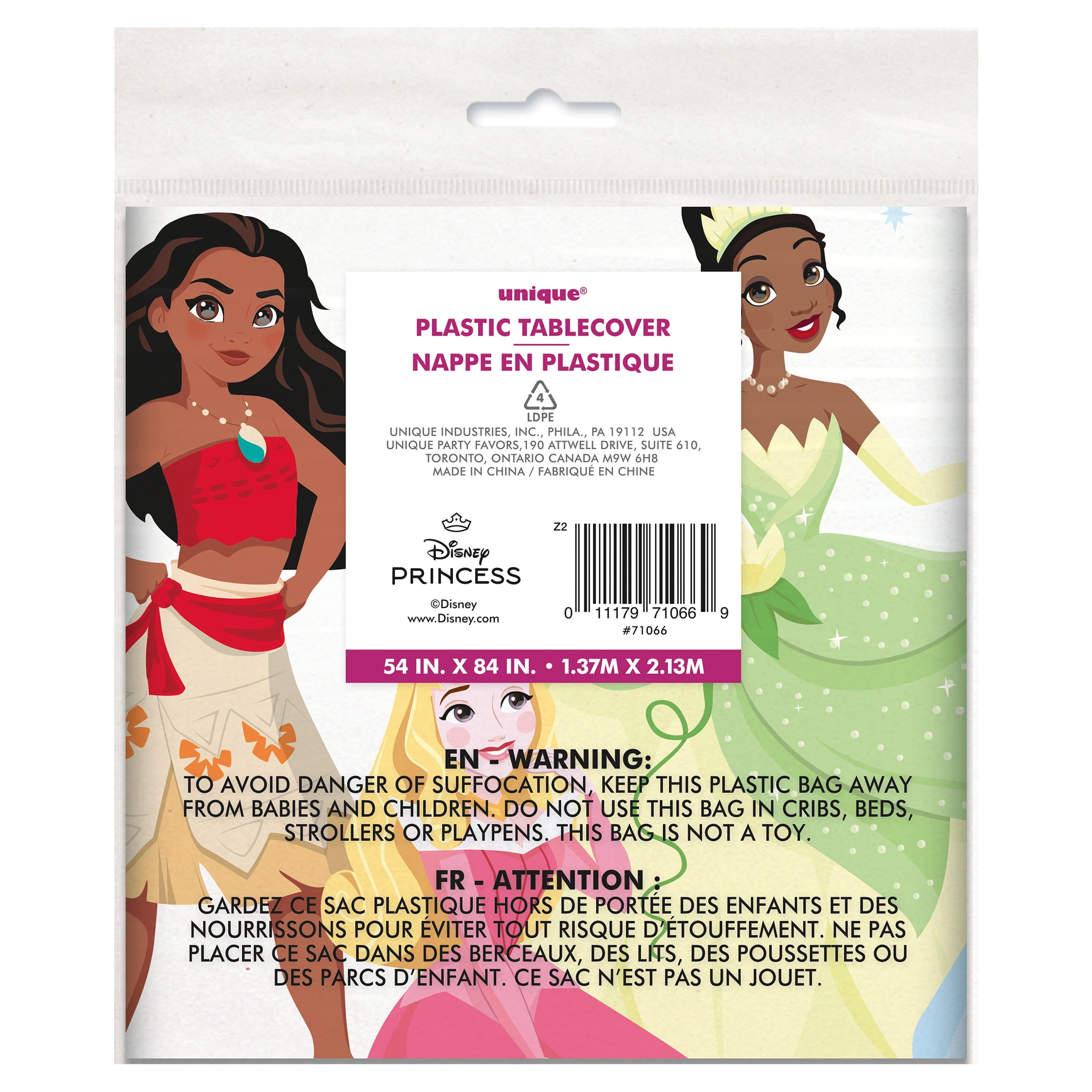 Disney Princess Rectangular Plastic Table Cover