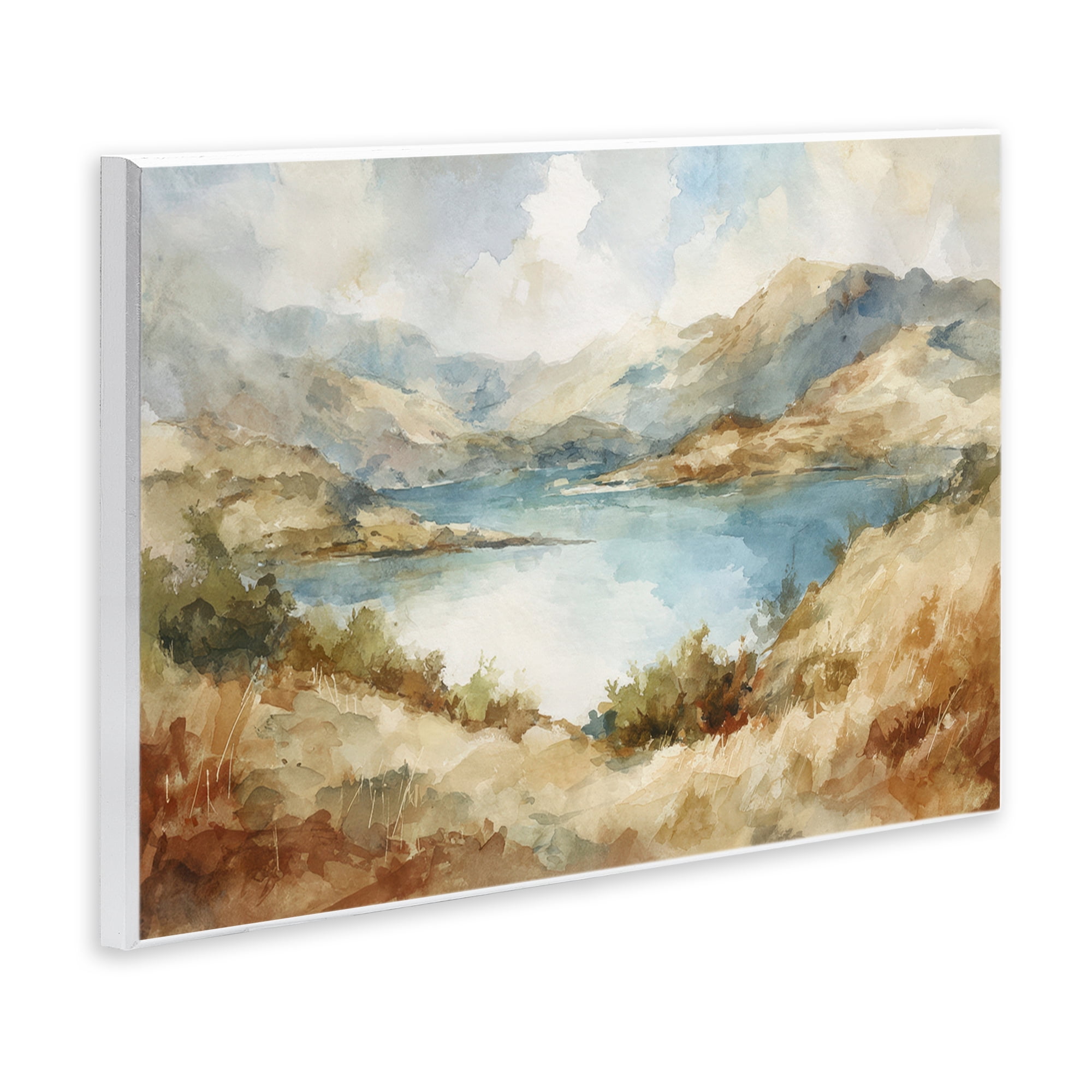 Stupell Industries Secret Mountain Lake Panorama Wall Plaque Art, design by Petal Prints Design