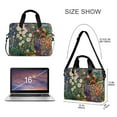 thumbnail image 3 of FORMRS 16" Laptop Sleeve Bag Carrying Case with Handle Travel Shoulder Briefcase, White Floral Garden, 3 of 8