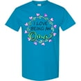 thumbnail image 3 of Inktastic I Love Being an Oma Circle of Hearts T-Shirt, 3 of 5