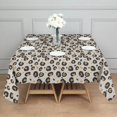 thumbnail image 4 of Leopard Print Square Tablecloth 52x52in(132x132cm) – Waterproof Polyester Printed Table Cover, Wrinkle Resistant & Washable for Kitchen Dining Picnic Party Decor, 4 of 6