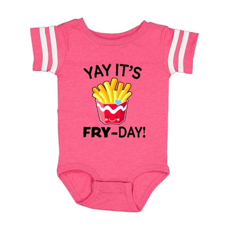 

Inktastic Yay Its Fry Day with Cute French Fries Gift Baby Boy or Baby Girl Bodysuit