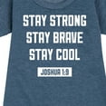 thumbnail image 3 of Instant Message - Stay Strong Brave Cool - Toddler & Youth Girls Fleece Dress, 3 of 6