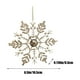 thumbnail image 3 of Fiudx Adorno para Árbol de Navidad, Colgante Dorado Irregular, Diseño Único Galvanizado, Decoración Festiva, Decoración para Fiestas Navideñas, Elegante Detalle para El Hogar, Juego de 16,5 X 16,5 Cm, 3 of 6