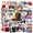 6A, variant on cartoon Bag Theme Stickers, Waterproof Bag Theme Sticker for Water Bottle Laptop Phone Cases Planner Skateboard Luggage Helmet Party Favor Decor, Ideal for Adults Teens Teacher Rewards