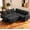 Black, variant on 5 Seat L Shaped Modular Sectional Sleeper Sofa Bed, Green Chenille Pull Out Couch with Reclining Backrest, USB Ports, Hidden Storage Seat, Tool-Free Assembly for Living Room