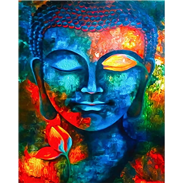 Buda lienzo pintura sin marco pintura al óleo por números pared arte carteles imagen Likrtyny Arte deco