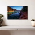 thumbnail image 2 of Elephant Stock Mountain Lake In Vivid Colors Wall Art - Horizontal Canvas Wall Art - Living Room Wall Decor - Nature Canvas - Green And Teal Decor - 12" x 8", 2 of 8
