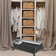 thumbnail image 4 of Étagère sous-Lit en Tissu avec Roues Rangement Mobile pour Vêtements Chaussures Livres Noir Organisation de Rangement, 4 of 6