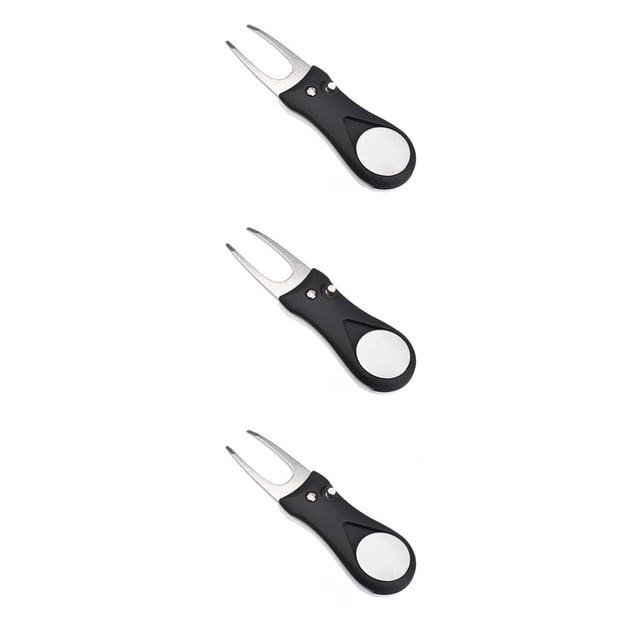 Greeniant Horquilla de reparación de ranuras de campo de Golf, horquilla de práctica de entrenamiento, mango de plástico, cabeza de acero inoxidable, Type1 NO1 Greeniant CBP218358