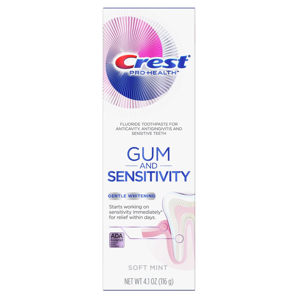 Crest ProHealth Gum and Sensitivity, Sensitive Toothpaste, Gentle Whitening, 4.1 oz Walmart