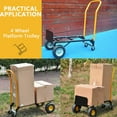 thumbnail image 3 of Heavy Duty 2-in-1 Convertible Hand Truck & Platform Dolly Cart – 800LB Capacity, 8" Non-Flat Wheels, Adjustable Handle, 3 of 7