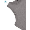 thumbnail image 5 of Deago Women's Summer Cotton Sleeveless Beach Dress Casual Swing T-Shirt Pocket Loose Dresses Plus Size (Gray, M), 5 of 8