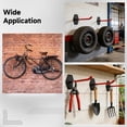 thumbnail image 7 of 4 Pcs Heavy Duty Garage Hooks Set, 10 in Tire Rack Wall Mount, Steel Hooks for Ladders with Anti-Slip Coating, Includes Screws & Anchors, for Organizing Bikes, Ladders, Chairs & Garden Tools (Orange), 7 of 7