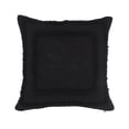 thumbnail image 2 of Laddha Home Designs Geometric Bordered Loomed Square Cotton Throw Pillow Cover - 20" - Black, 2 of 9