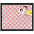 thumbnail image 2 of PinPix 18x15 Custom Cork Bulletin Board Argyle Light Pink Poster Board Has a Fabric Style Canvas Finish, Framed in Argyle Light Pink, by ArtToFrames (PinPix-649), 2 of 6