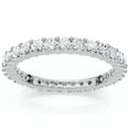 thumbnail image 3 of Pompeii 1ct Prong Diamond Eternity Ring 14K White Gold (G/H,SI2), 3 of 4