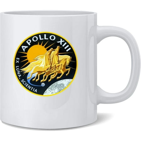

Apollo 13 Mission Patch NASA Approved Ceramic Coffee Mug Tea Cup Fun Novelty Gift 12 oz