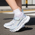 thumbnail image 2 of JAJAHO Breathable Mesh Sneakers For Girls Sparkling Metallic Lightweight Comfortable Running Shoes Summer Kids 4-12 Years Versatile Shoes, 2 of 8